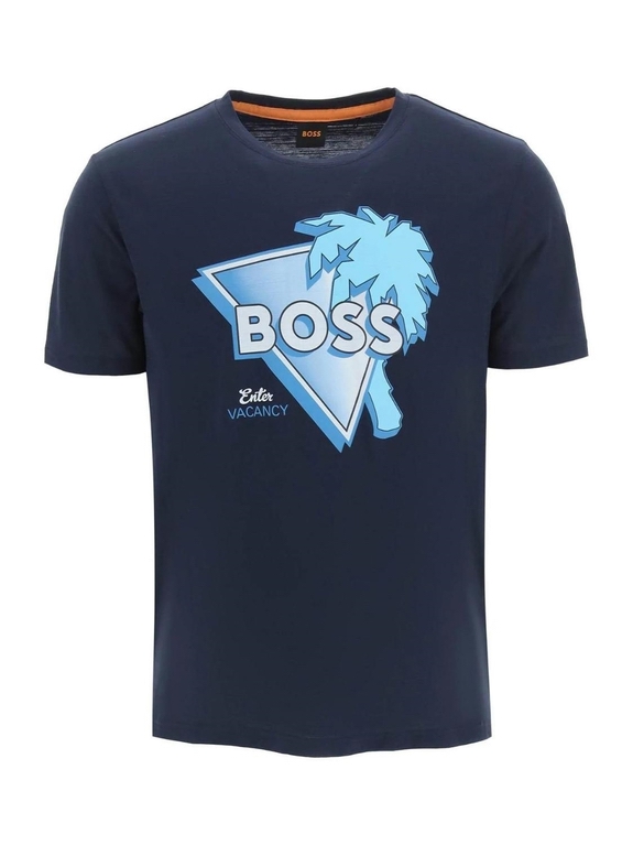 BOSS Casual Tetrusted t-shirt - Dark Blue